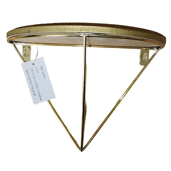 Target Wall Decor Nip Target Wall Shelf Semi Circle Gold Metal